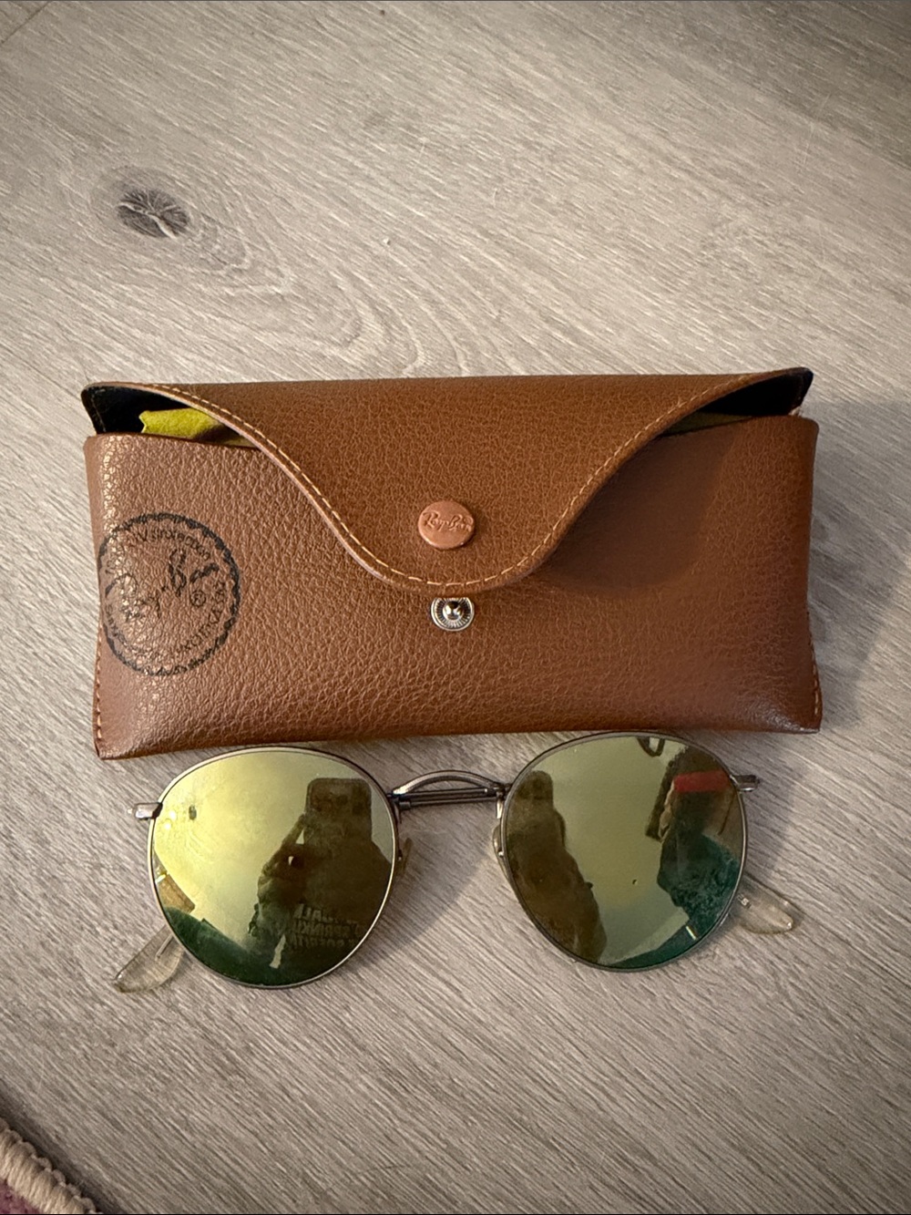 Rayban round metal sunglasses